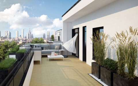 Wizualizacja budynku w Warszawie Wizualizacja budynku w Warszawie