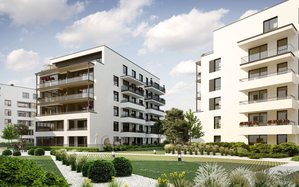 Wizualizacja budynku w Warszawie ATAL